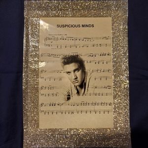 Tote bag with elvis embellishment